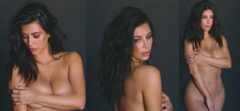 Kim Kardashian nude. 