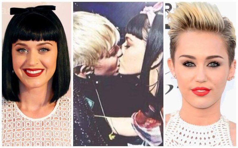 Miley Cyrus y Kate Perry: El beso de la discordia