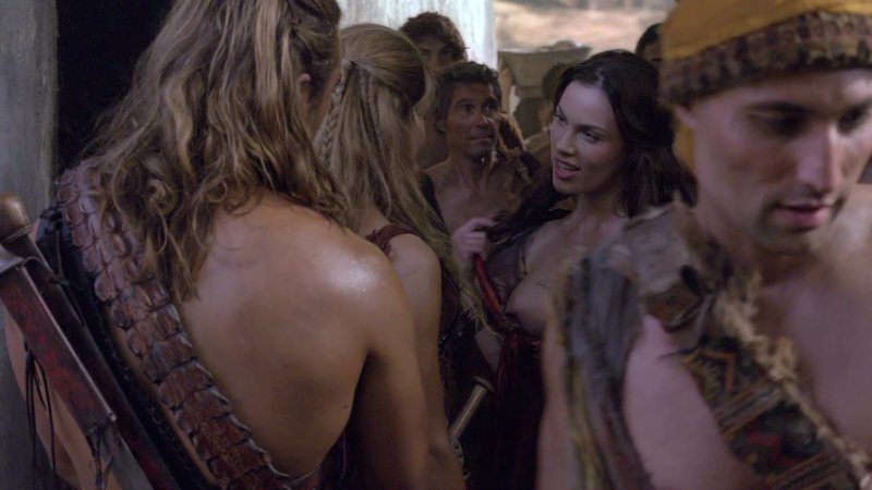 Escenas eróticas de Spartacus